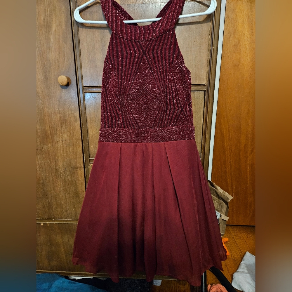 Burgundy Homecoming/Holiday Dress